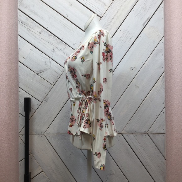 Love, Fire Floral Drop Neck Blouse - Picture 4 of 6